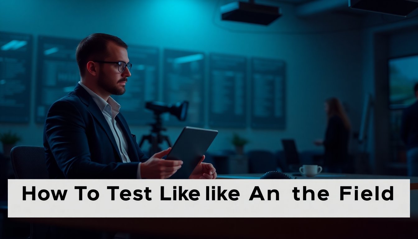 test as an expert in the field liveamoment